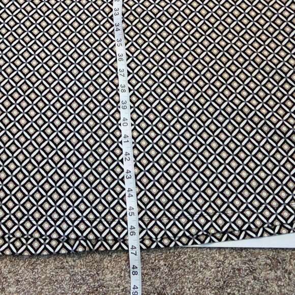 NWT -- Croft & Barrow Women’s Dress, Size 1X, Black/tan/cream geometic pattern - Picture 3 of 10
